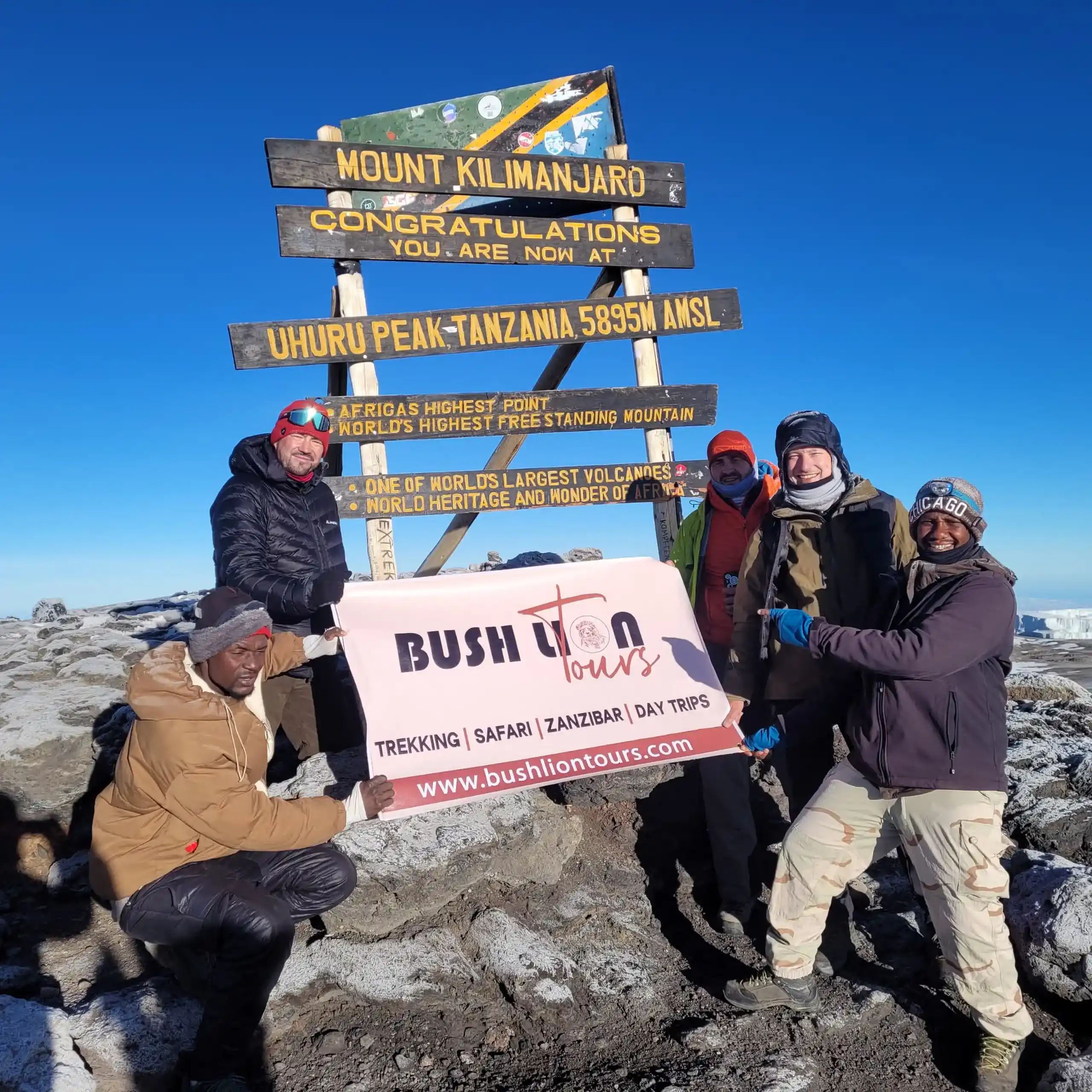 Mount Kilimanjaro aerial view